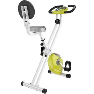 👉 Hometrainer geel staal active HOMdotCOM fietstrainer met magnetische weerstand 8 niveaus 6011602250247