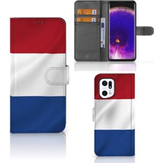 👉 Nederlandse vlag OPPO Find X5 Pro Bookstyle Case 8720632131461