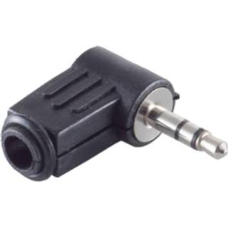 👉 Jack connector zwart active Haakse Soldeerbare 3,5mm Mono (m) - 4017538003539