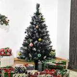 👉 Kunst kerstboom PVC active HOMdotCOM Kunstkerstboom 1,2 mgedompeld in sneeuw design 222 takken vlamvertragend donkergroenØ60 x 120 cm 6011614394335