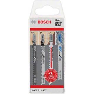 👉 Decoupeerzaagbladset hout metaal active Bosch 15-delig, voor en metaal, T-as
