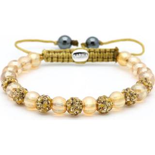 👉 Karma armband bruin goud kristal vrouwen nederlands Spiral Royal Gold Crystal