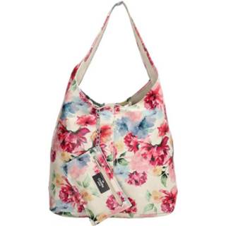 👉 Etui roze multi leer volwassenen vrouwen shopper nederlands magneetsluiting Charm London met Bloemen 8720673028461