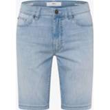 👉 Korte jean lichtblauw blauw Brax Casual Regular Fit jeans lichtblauw, Effen 4064503122443