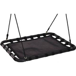 👉 Nestschommel active zwart HOMdotCOM tot 100 kg x 76 4 cm 4250871269648