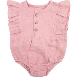 👉 Rompertje Romper Ruffle Muslin - Burlwood