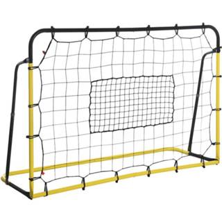 👉 Voetbaldoel geel zwart staal active HOMdotCOM Voetbaldoelen voetbalnet voor voetbal basketbal honkbal (Q195) + 6011631079017