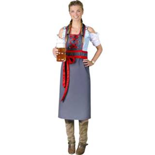 👉 Schort grijs rood active vrouwen Oktoberfest voor vrouwen, kleur / rood, one size fits all 4040746265246