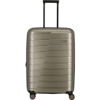 👉 Trolley champagne metallic polypropyleen Air Base bruin Travelite 4 Wiel M Exp 4027002073975