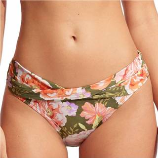 👉 Seafolly - Women's Paradise Garden Twist Band Mini Hipster - Bikinibroekje maat 18, beige/bruin