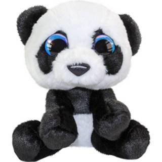 👉 Wit zwart Lumo Stars Knuffelpanda Pan 15 Cm Wit/zwart 6416739553900