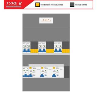 👉 SEP (Type B) verdeler CHB24 HS, 3xALS2, 6xINS (1F) 8718959018176