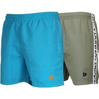 👉 Zwem short active mannen legergroen blauw Donnay Heren - 2-Pack Zwemshort Toon & Kay Sea Blue 8717528163804