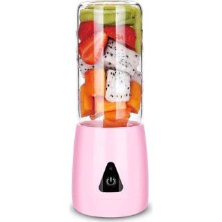 👉 Juicer roze active meisjes ZZJ07HB Home Draagbare Juice Cup USB Mini Machine (Girl Pink)