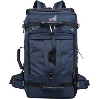 👉 Waterdichte rugzak blauw active mannen Kaka Kaka2070 Oversized versie Heren Oxford Doek Mountain Bag, Capaciteit: 50L (blauw)