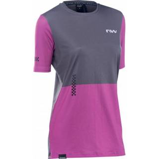 👉 Northwave - Women's Xtrail 2 Jersey Short Sleeve - Fietsshirt maat XL, roze/grijs