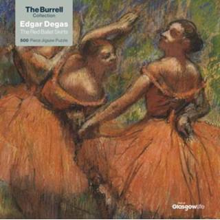 👉 Rood Adult Jigsaw Puzzle Glasgow Museums: Red Ballet Skirts By Edgar Degas (500 Pieces) 9781839649431