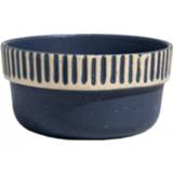 👉 Bewaarbak blauw zwart grijs United By Blue - Stackable Stoneware Bowl Bewaarbakje maat Ø 25 cm, blauw/zwart/grijs 192900121890