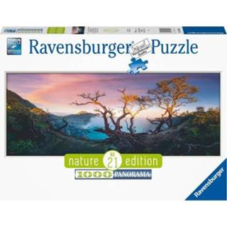 👉 Zwavelzuurmeer Bij Mount IJen Java (Panorama 1000 Stukjes) 4005556170944