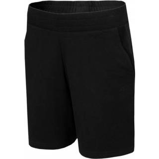 4F - Women's Shorts with Elastic Waistband - Short maat L, zwart