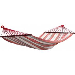 👉 Hangmat grijs rood Brunner - Jardim maat Duo 206 x 160 cm, grijs/rood 8022068014920