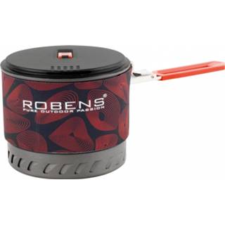 👉 Rood grijs zwart Robens - Turbo Pot Pro Pan maat 1200 ml, grijs/rood/zwart 5709388120809
