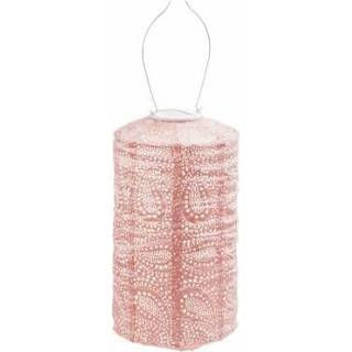 👉 Lampion Paisley-Roze roze Lumiz - Cilinder 18cm