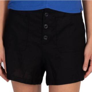 👉 Vrouwen XS zwart Hurley - Women's Button Front Short maat XS, 195883844145