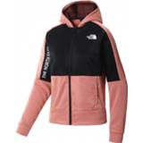 👉 The North Face - Women's Mountain Athletics Full Zip Fleece - Fleecevest maat XL, rood/zwart