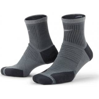 👉 Sock uniseks grijs zwart Nike - Spark Wool Ankle Running Socks Hardloopsokken maat 14-16, zwart/grijs 195241053226