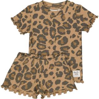 👉 Feetje Leopard Lex Pyjama Zand Mt. 56