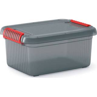 👉 Opbergbox transparant Kis k latch s met deksel 14 liter 8013183086770