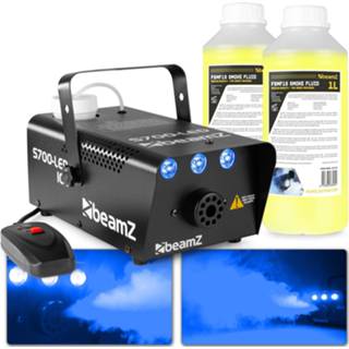👉 Rook machine blauw active BeamZ S700LED rookmachine met ijs effect incl. ruim 2 liter 8720105705595