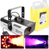 👉 Rookmachine active BeamZ S1500LED met licht en 5 liter rookvloeistof - 1500 3578220605680 8720105705694