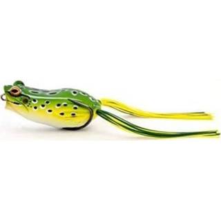 👉 Donkergroen geel Savage Gear Hop Popper Frog - Floating Green Leopard 5.5cm 15g Softbait 5706301774422
