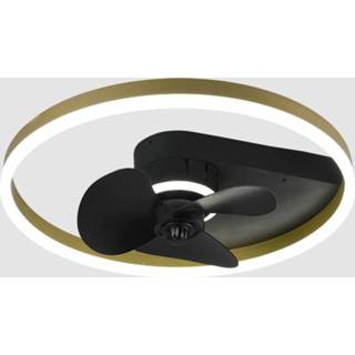 👉 Plafondventilator zwart goud Trio Leuchten Borgholm Ø 50 cm 8712771035120