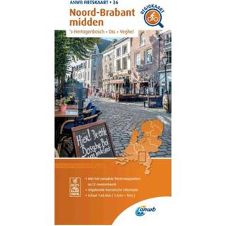 👉 Fietskaart unisex ANWB 36 - Noord-Brabant Midden 9789018047375