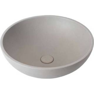 👉 Opzetwastafel Ideavit Rex rond 44cm - beton