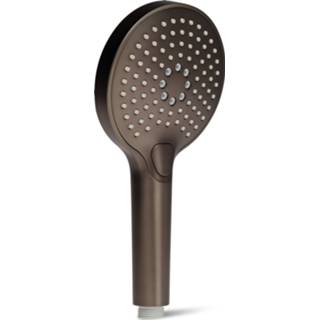 👉 Handdouche blauw PVD Blue Label Brondby 3 standen - geborsteld gunmetal 8711802073506