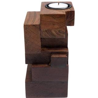 👉 Kandelaar hout active Kare Wood Tetris 31cm 4025621540106