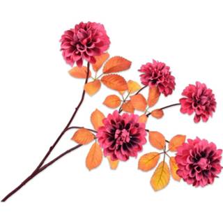 👉 Kunstbloem magenta kunststof active Silk-ka Dahlia Fuchsia 103 cm 8718648366557