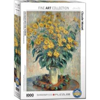 👉 Puzzel kunst legpuzzels Claude Monet - Jerusalem Artichoke Flowers (1000 stukjes) 628136603195