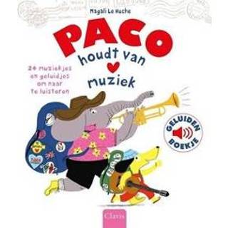 👉 Geluidenboekje stuks geluidenboeken Clavis Paco houdt van muziek. (geluidenboek) 9789044844146