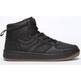 👉 Sneakers men zwart gerecycleerd materiaal High top DMG