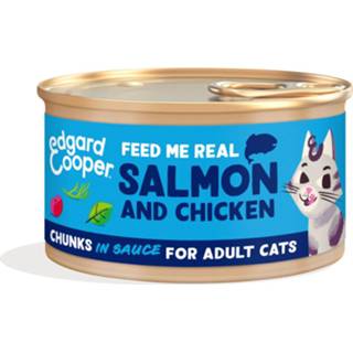 👉 Kattenvoer active Edgard&Cooper Chunks Zalm - Kip 85 gr 5407009640636