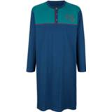 👉 Nacht hemd effen mannen katoen blauw turkoois rood Nachthemd G Gregory Blauw/Turquoise/Rood 4055708380905 4055708380882