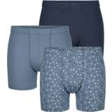 👉 Boxershorts per 3 stuks met grafisch patroon G Gregory Lichtblauw/Marine