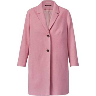 👉 Mantel roze effen vrouwen mannen van een hoogwaardige wolmenging Sara Lindholm Pink 4055708793248 4055708793224
