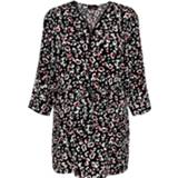 👉 Tuniek zwart kunstvezels met tunnelzoom animalprint vrouwen Mooie MIAMODA 4055708634428 4055708634343