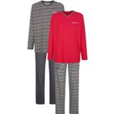 👉 Pyjama mannen grafisch katoen grijs rood Pyjama's per 2 stuks BABISTA Grijs/Rood 4055708535213 4055708535220